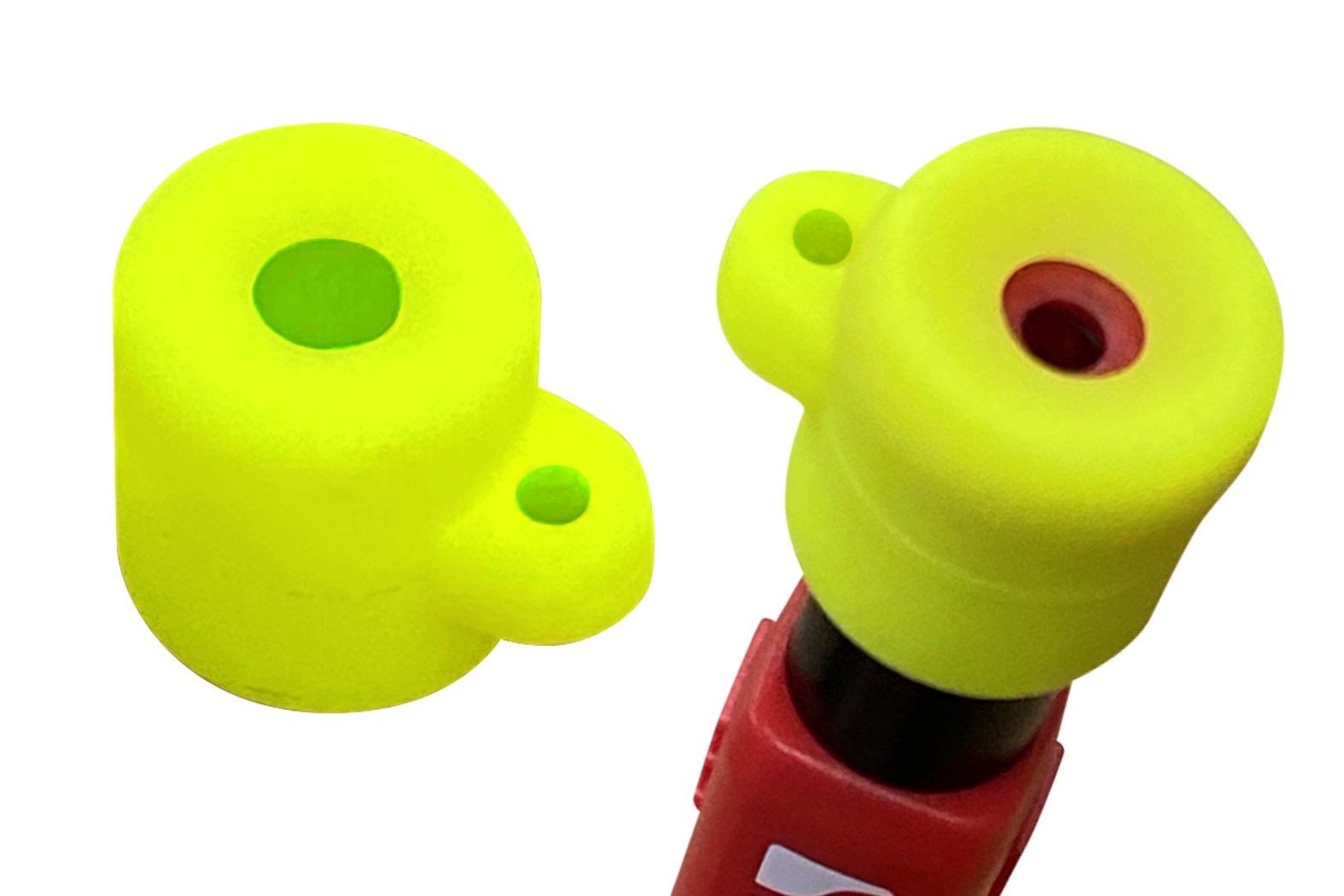 落下防止用のシリコンキャップ。芯色に合わせたキャップも単品でご用意！